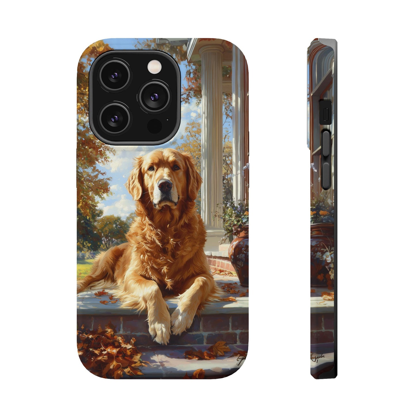 Golden Retriever Autumn Serenity - MagSafe iPhone Series Case