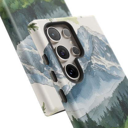 Watercolor Alpine Mountainscape - Samsung Galaxy Case