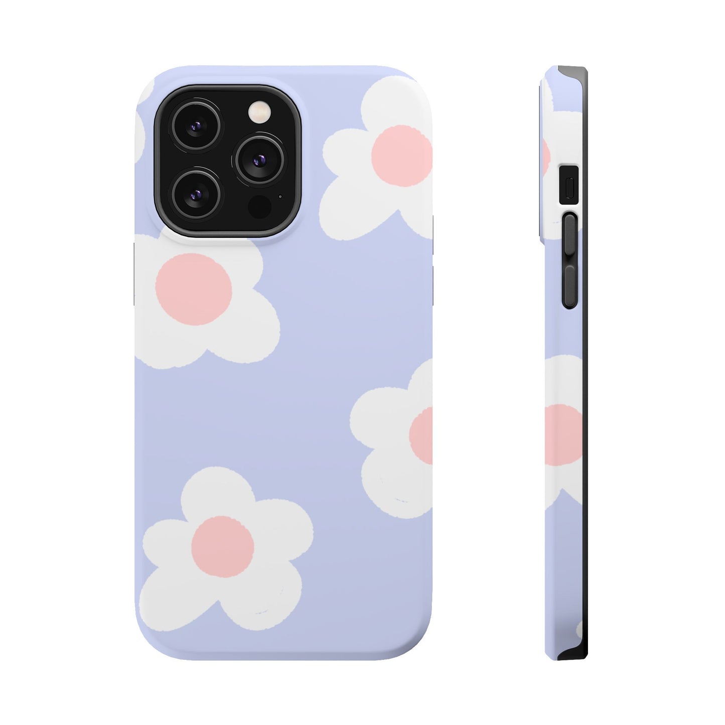 Retro Daisy Pastel Tough MagSafe iPhone Case – Durable Design with Soft Matte Finish