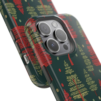 Retro Christmas Trees Pattern -  MagSafe iPhone Series Case