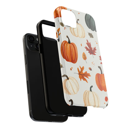 Autumn Pumpkin iPhone Case – Fall Leaves and Harvest Design