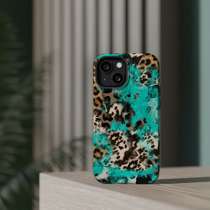 Aqua Splash Leopard - MagSafe iPhone Series Case