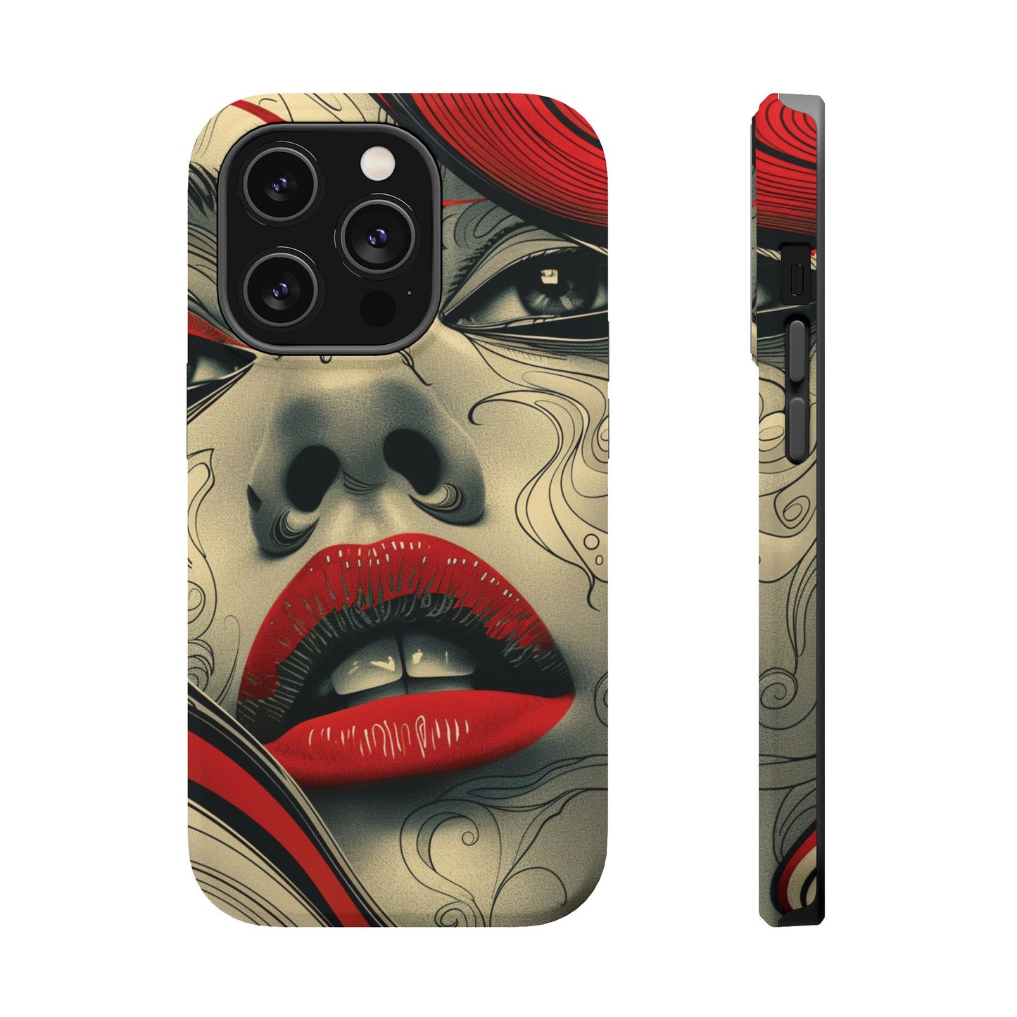 Bold Beauty Red Lips iPhone Case