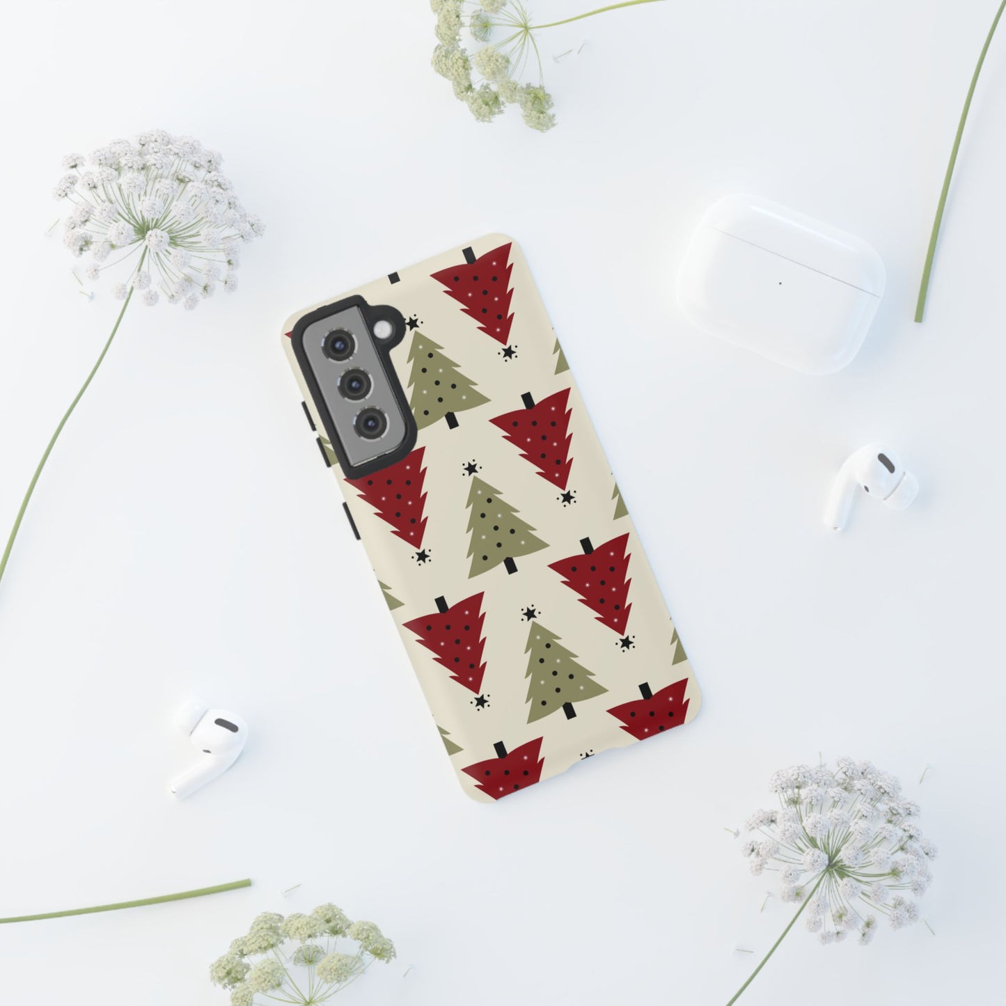 Retro Christmas Trees Pattern - Samsung Galaxy Series Case