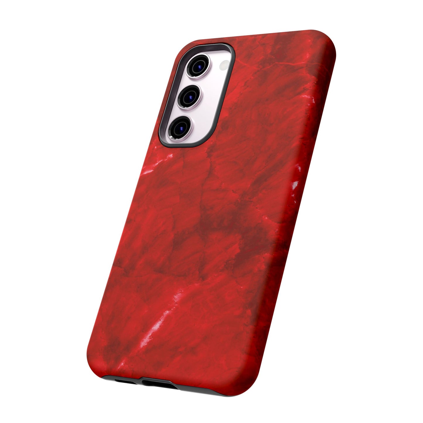 Bold Red Marble Samsung Galaxy Case – Luxe Modern Design with Vibrant Finish