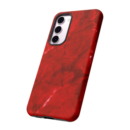 Bold Red Marble Samsung Galaxy Case – Luxe Modern Design with Vibrant Finish