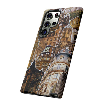 Vintage Architectural Collage Samsung Galaxy Case – Tough Dual - Layer Protection with Matte Finish - BOGO Cases