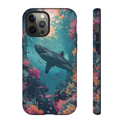 Ocean Shark Coral Reef iPhone Case