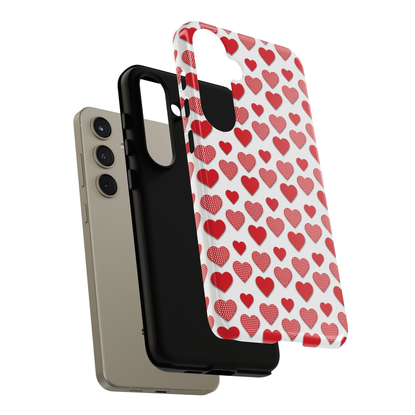 Red & Polka Dot Hearts Samsung Case