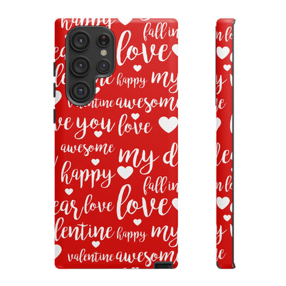 Valentine Words Pattern – Samsung Galaxy Case