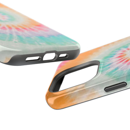 Pastel Tie-Dye MagSafe iPhone Case – Soft Colors & Magnetic Functionality