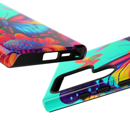 Vivid Butterfly & Floral Burst - Samsung Galaxy Case