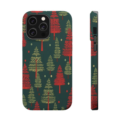 Retro Christmas Trees Pattern -  MagSafe iPhone Series Case