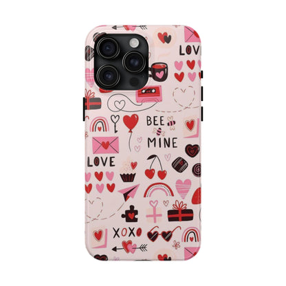 iPhone Case: Bee Mine Love Doodles