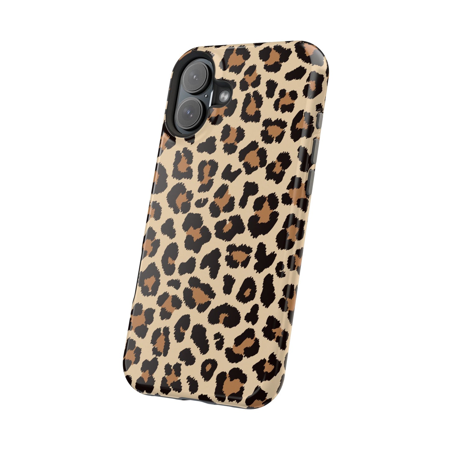 Wild Leopard Print Tough MagSafe iPhone Case – Bold Animal Pattern Design with Dual-Layer Protection