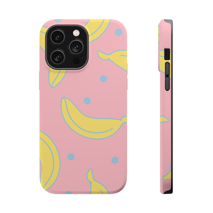 Pink Banana Pop MagSafe iPhone Case – Cute Pastel Design with Fun Retro Vibe