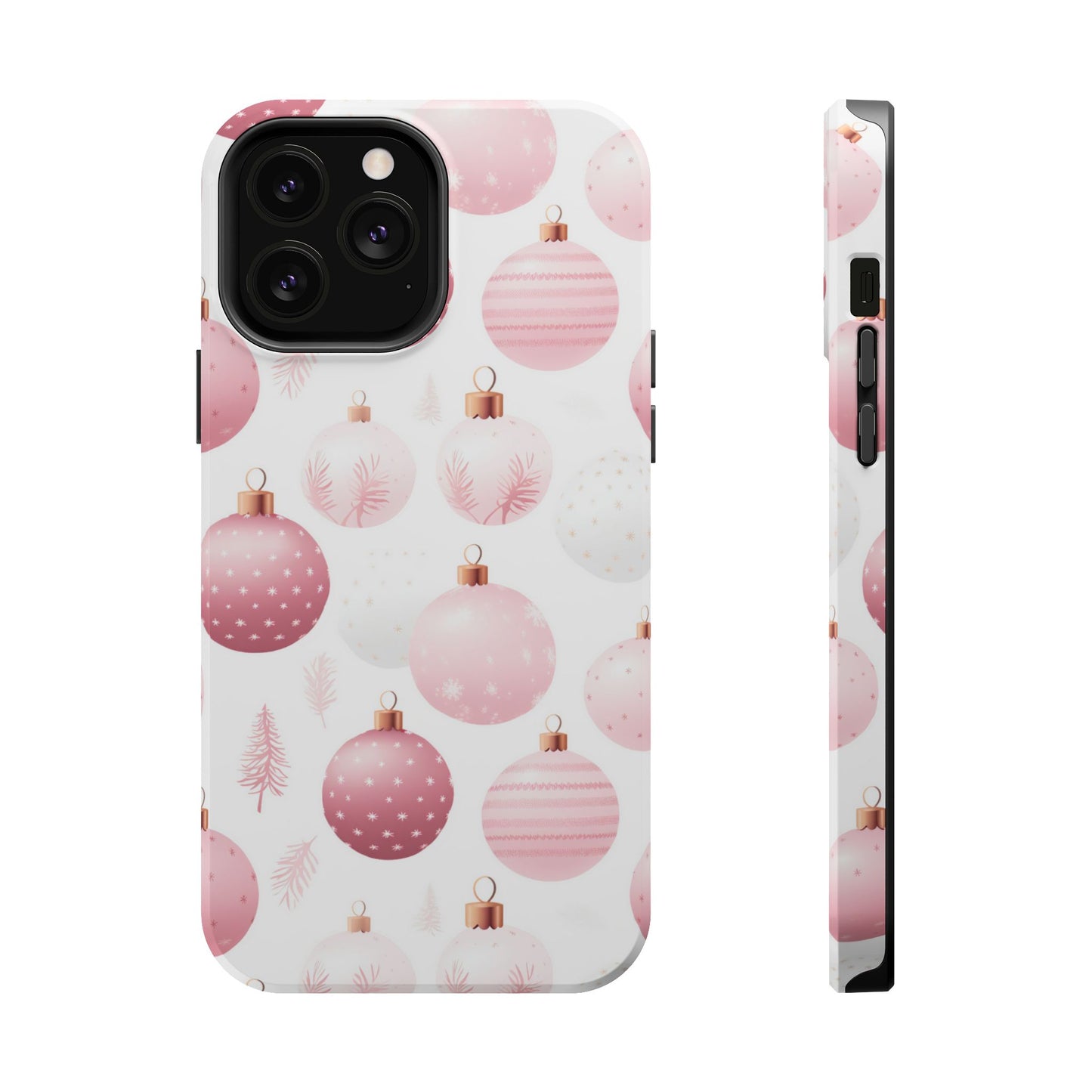 MagSafe iPhone Case: Merry in Pink – Christmas Balls