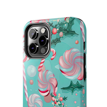 Candy Cane & Peppermint Holiday Delight – iPhone Series Case