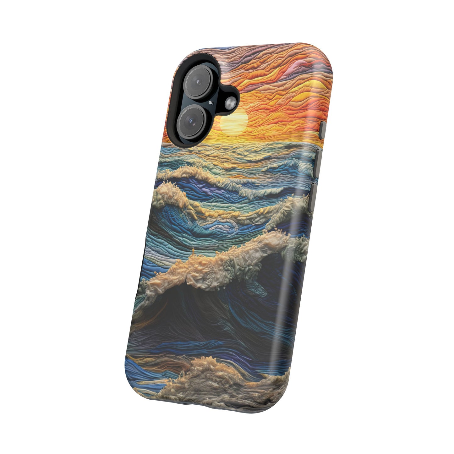 Ocean Sunset Tapestry Waves – MagSafe iPhone Series Case