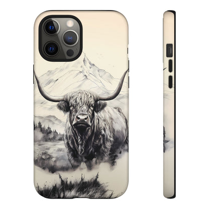 Highland Cow Western iPhone Case