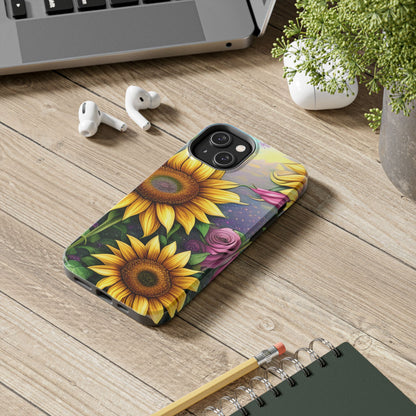 Whimsical Sunflower & Rose Garden - iPhone Series Case