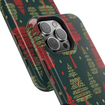 Retro Christmas Trees Pattern -  MagSafe iPhone Series Case