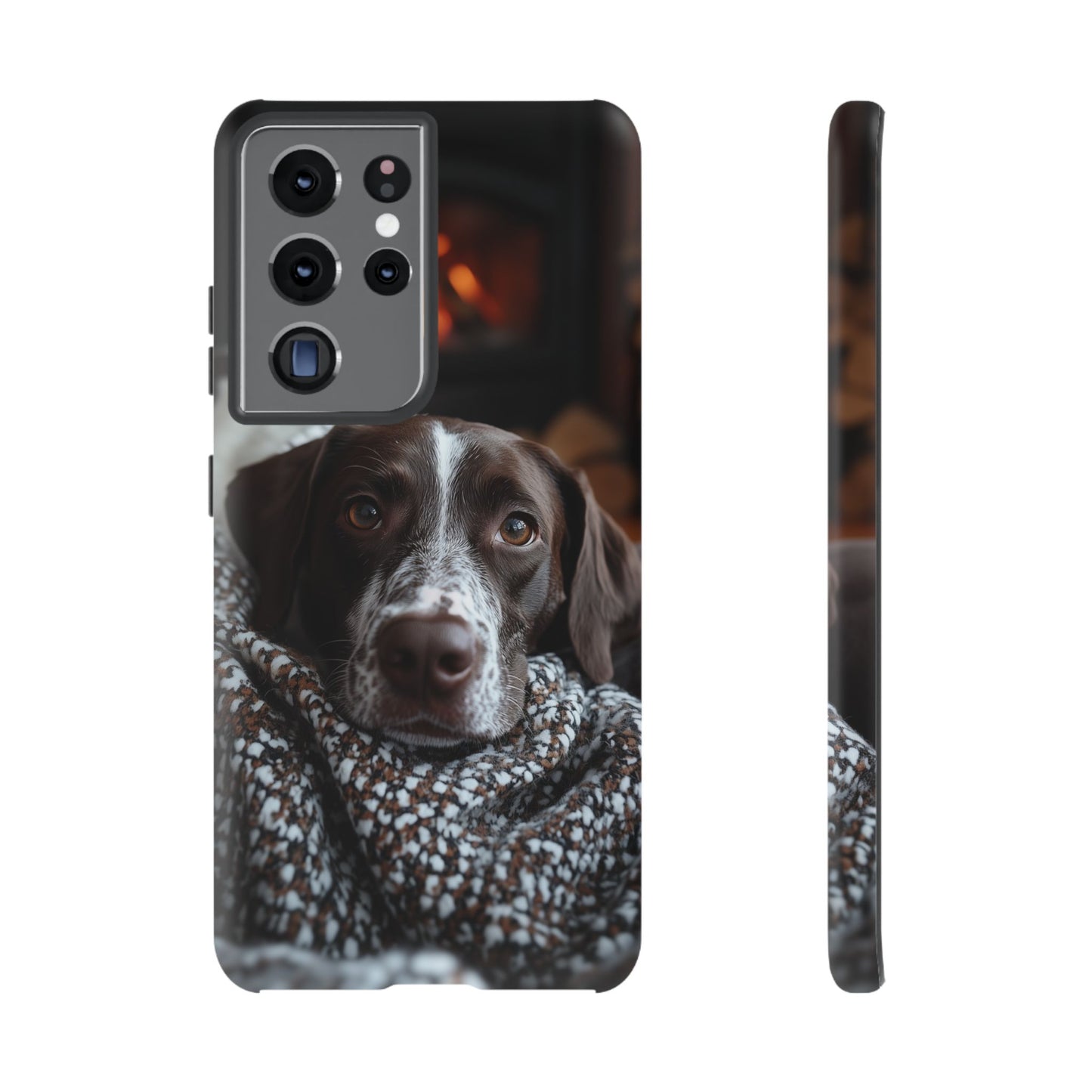 Relaxed German Shorthaired Pointer Samsung Galaxy Case – Rustic Charm Protective Cover