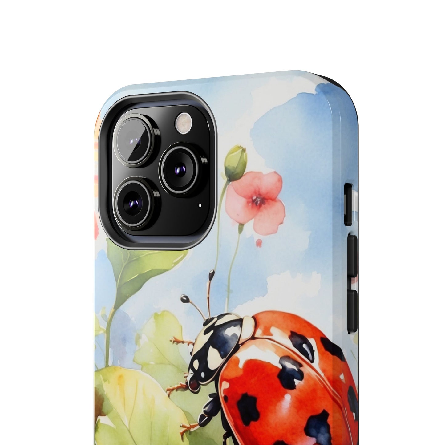 Watercolor Ladybug & Poppy Fields - iPhone Series Case