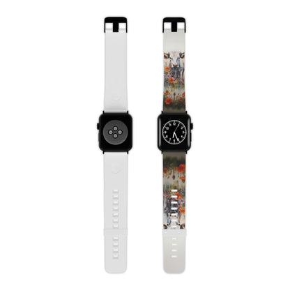 Floral Cow Apple Watch Band