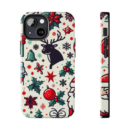 Cartoon Christmas Cheer – iPhone Case