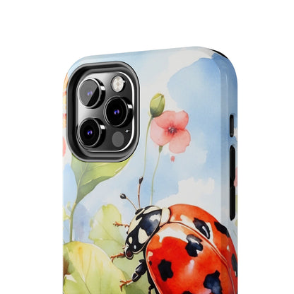 Watercolor Ladybug & Poppy Fields - iPhone Series Case