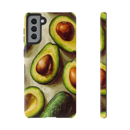 Realistic Avocado Samsung Galaxy  Case – Detailed Green Fruit Design, Shockproof Protection