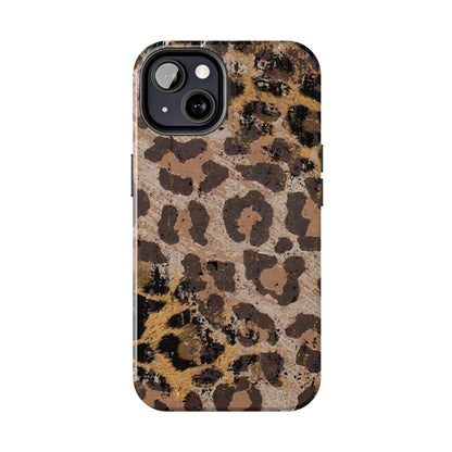 Vintage Distressed Leopard Print - iPhone Series Case