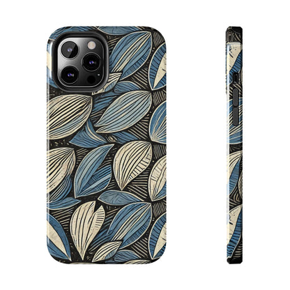 Botanical Leaf Pattern iPhone Case - Nature-Inspired Protective Cover