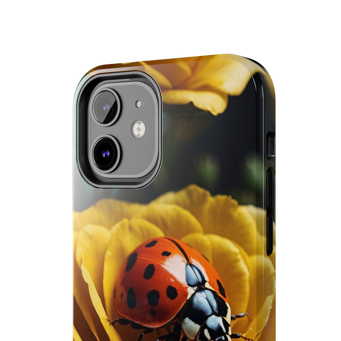 iPhone Case: Ladybug on Yellow Petals