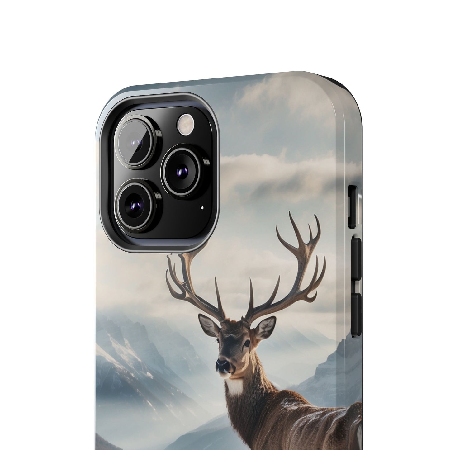 Alpine Majesty: Stag in Snow – iPhone Case