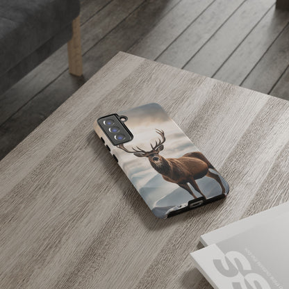 Alpine Majesty: Stag in Snow – Samsung Galaxy Case