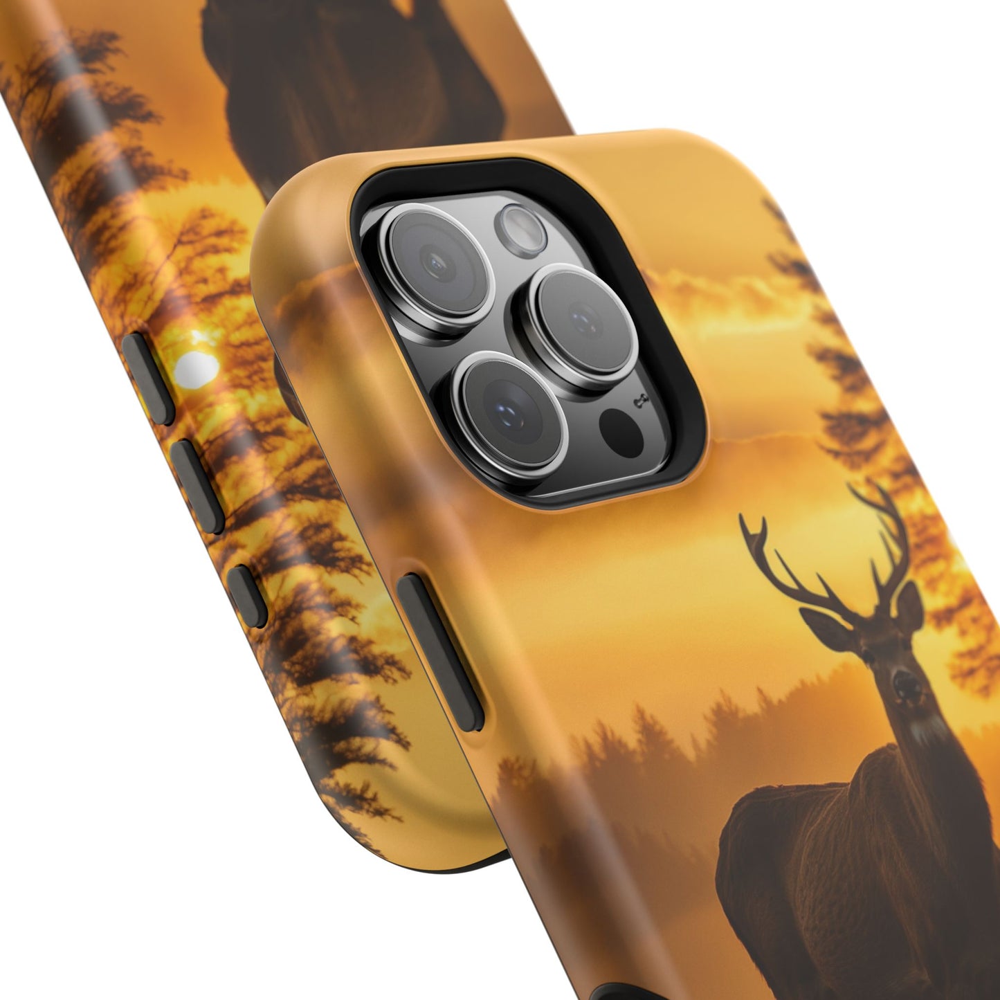 Sunset Majesty: Regal Stag – MagSafe iPhone Case