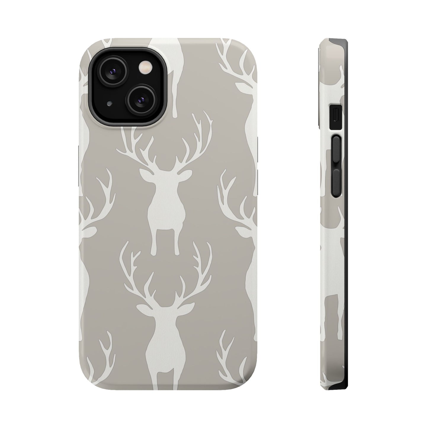 Minimalist Deer Silhouette MagSafe Pattern – iPhone Series Case