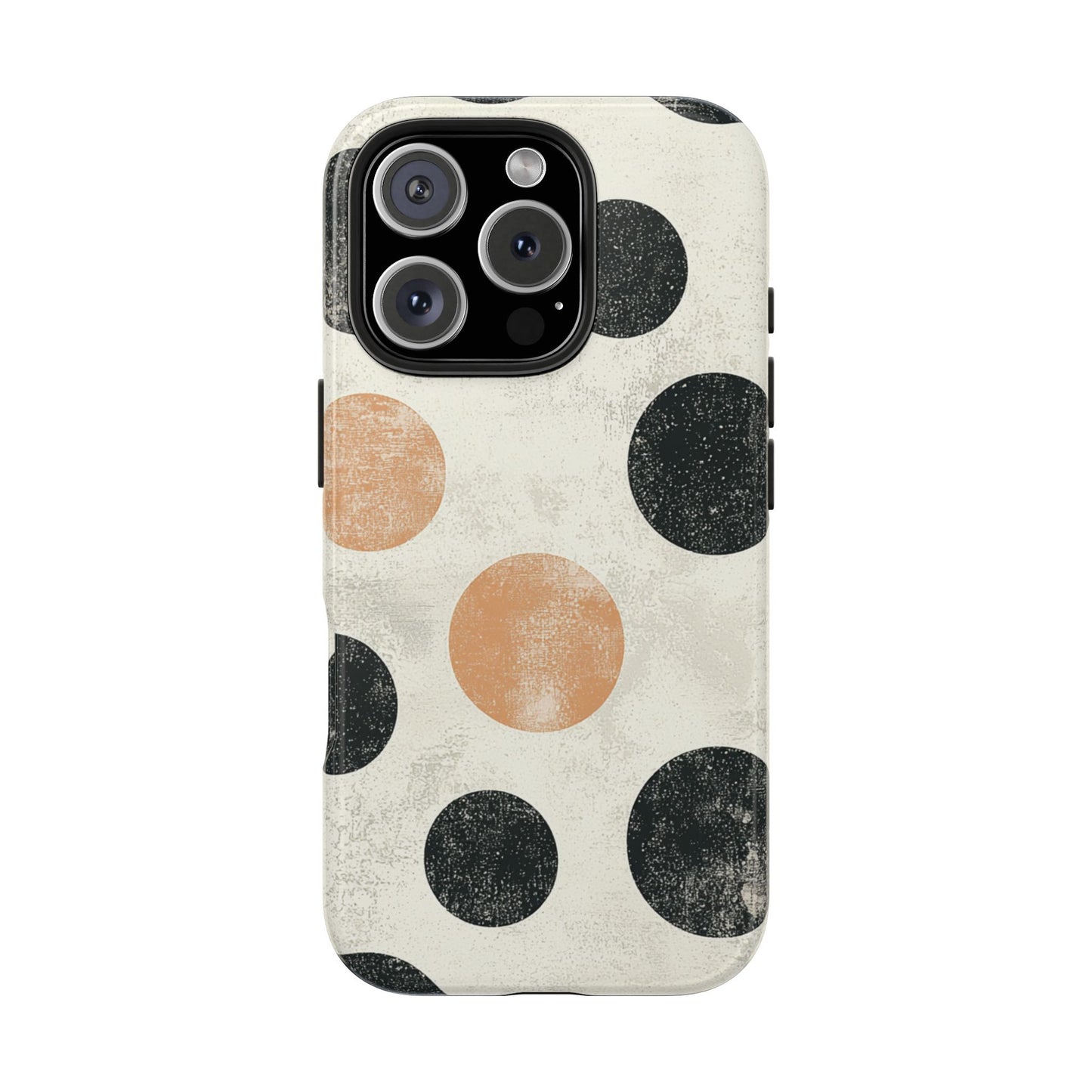 Vintage Polka Dot iPhone Case - Retro Abstract Protective Cover