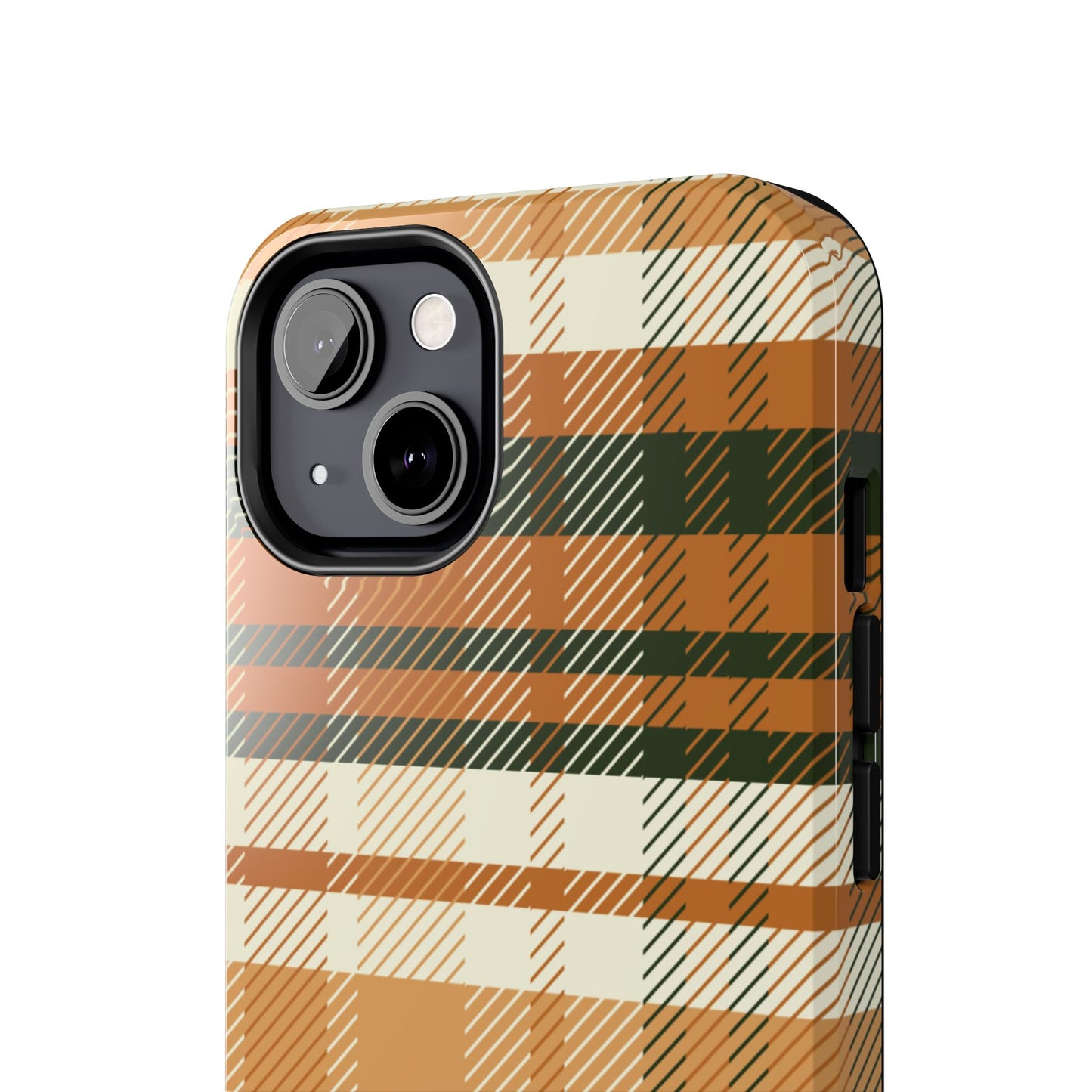 MagSafe Case - Pumpkin Spice Plaid Design