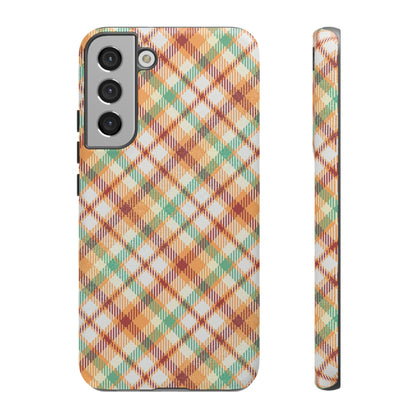 Samsung Galaxy Case - Autumn Harvest Plaid Design