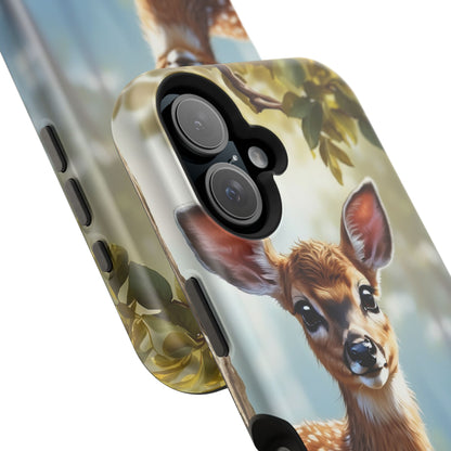 Whimsical Fawn in a Sunlit Forest MagSafe iPhone Case