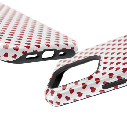 Red Hot Hearts MagSafe iPhone Case