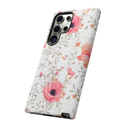 Pink Floral Watercolor Samsung Galaxy Case – Elegant Blossom Design