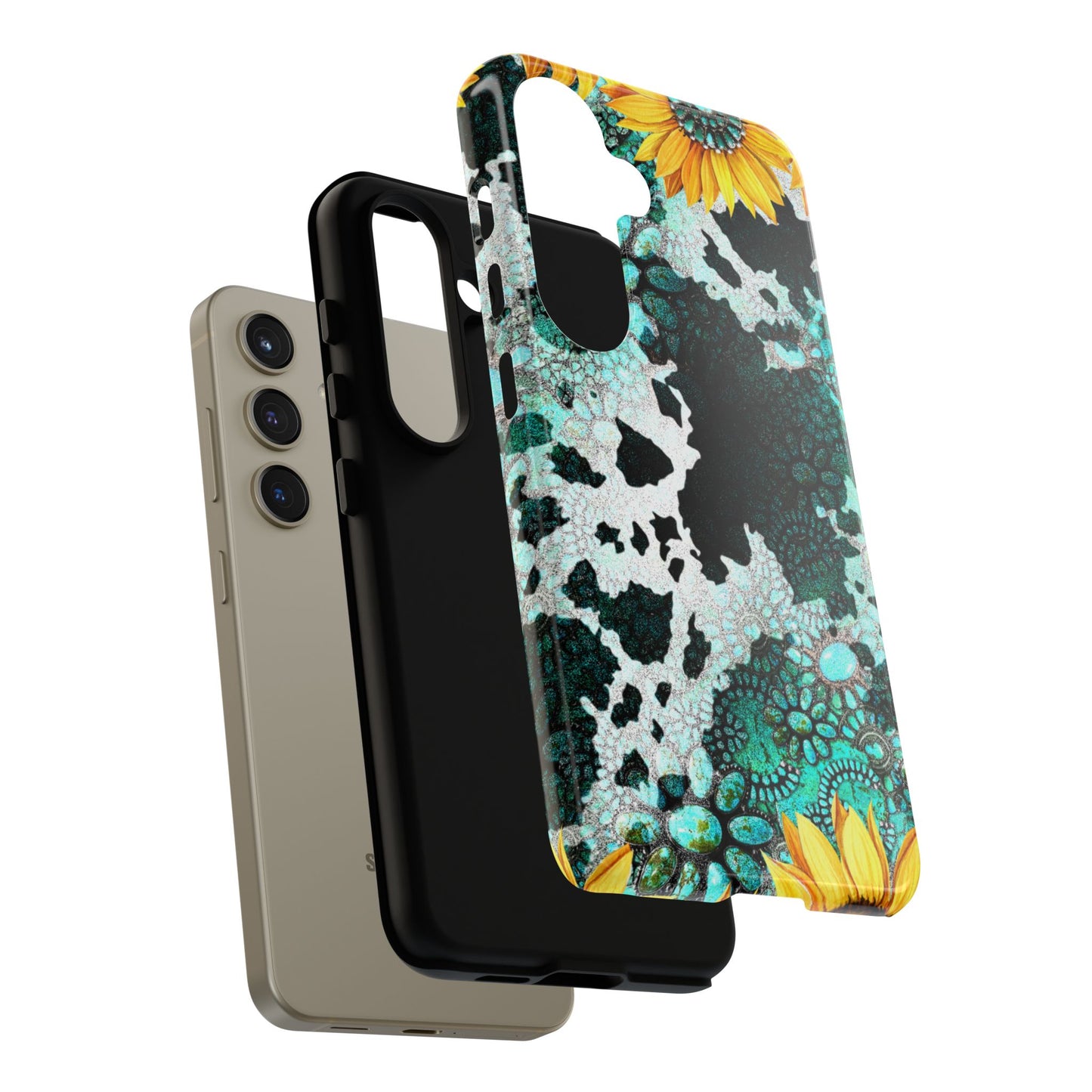 Boho Turquoise Sunflower Lace - Samsung Galaxy Series Case