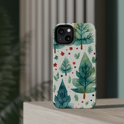 Watercolor Winter Forest - MagSafe iPhone Series Case