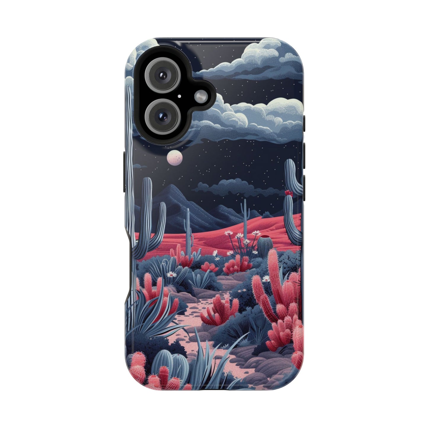 Moonlit Saguaro iPhone Case