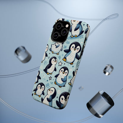 Cute Penguin Parade iPhone Case