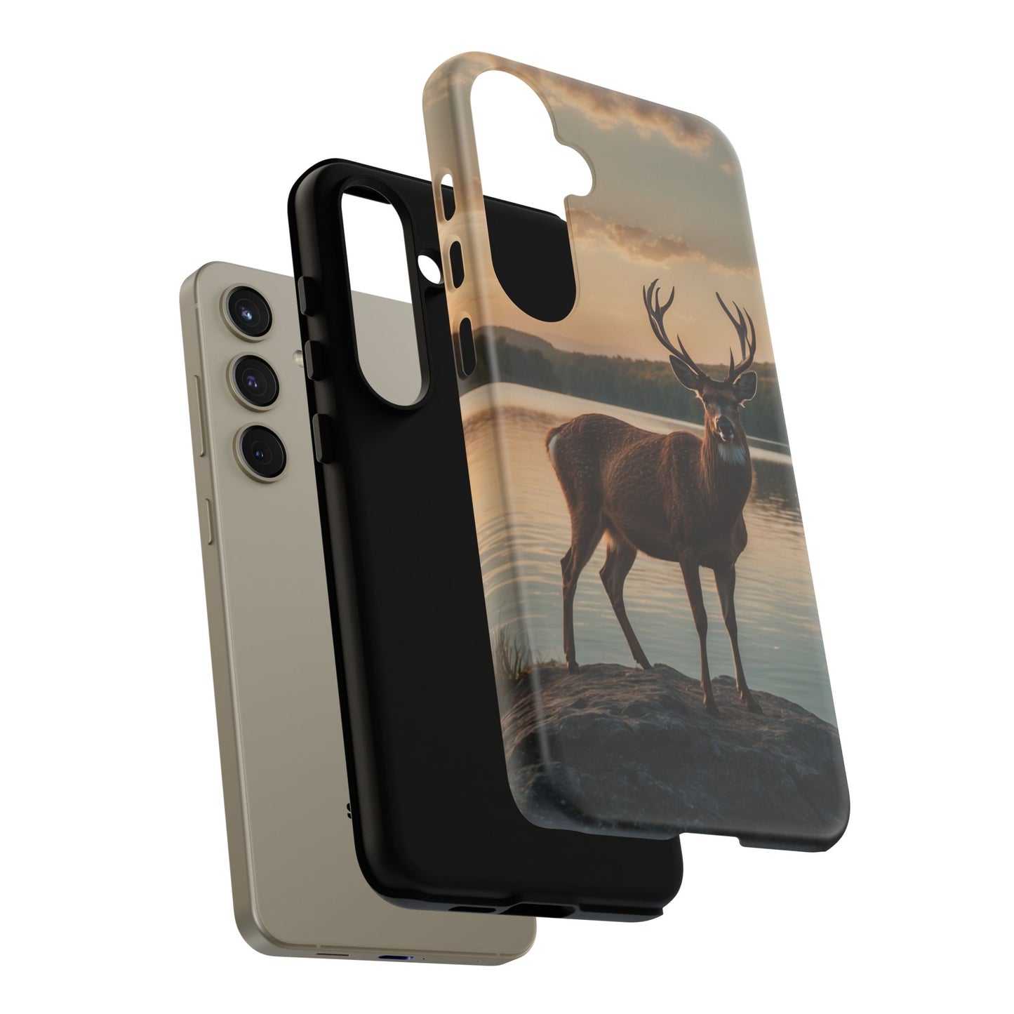 Majestic Stag at Sunset – iPhone Case